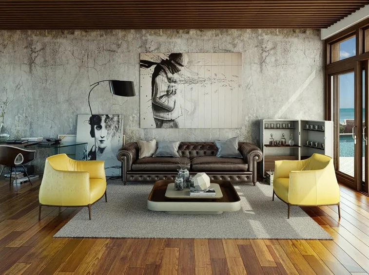 Soggiorno urban chic