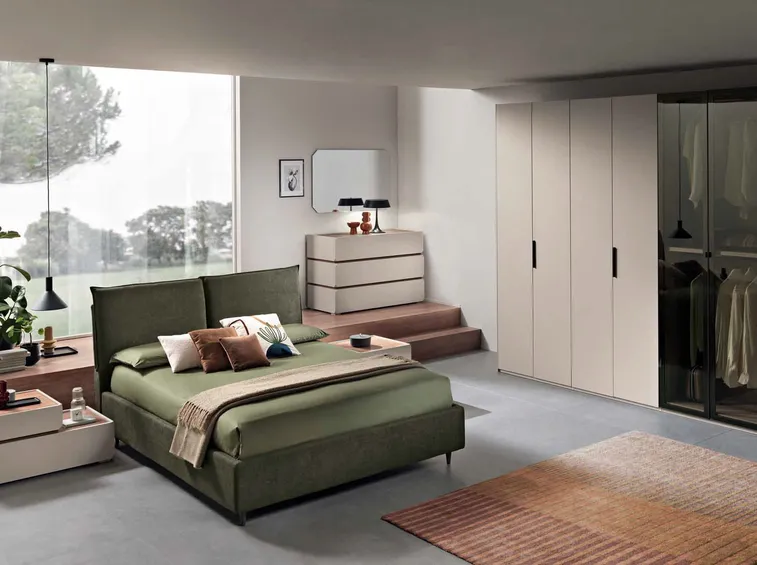 Quale dei due colori portare sulle pareti (foto Letto Gierre Mobili Bristol)