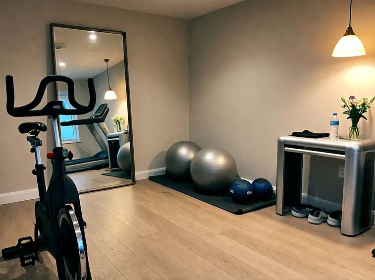 Palestra in casa attrezzata