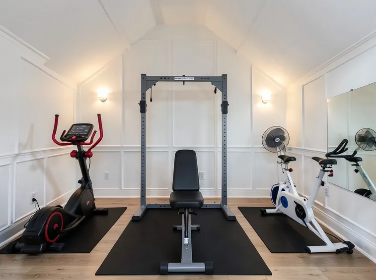 Palestra in casa organizzata
