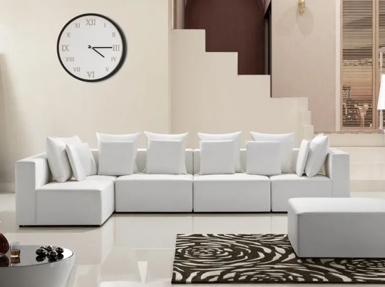 Divani in pelle bianca