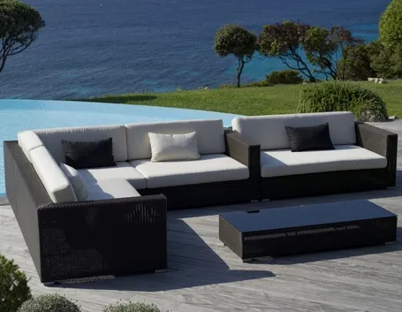 Divano giardino rattan