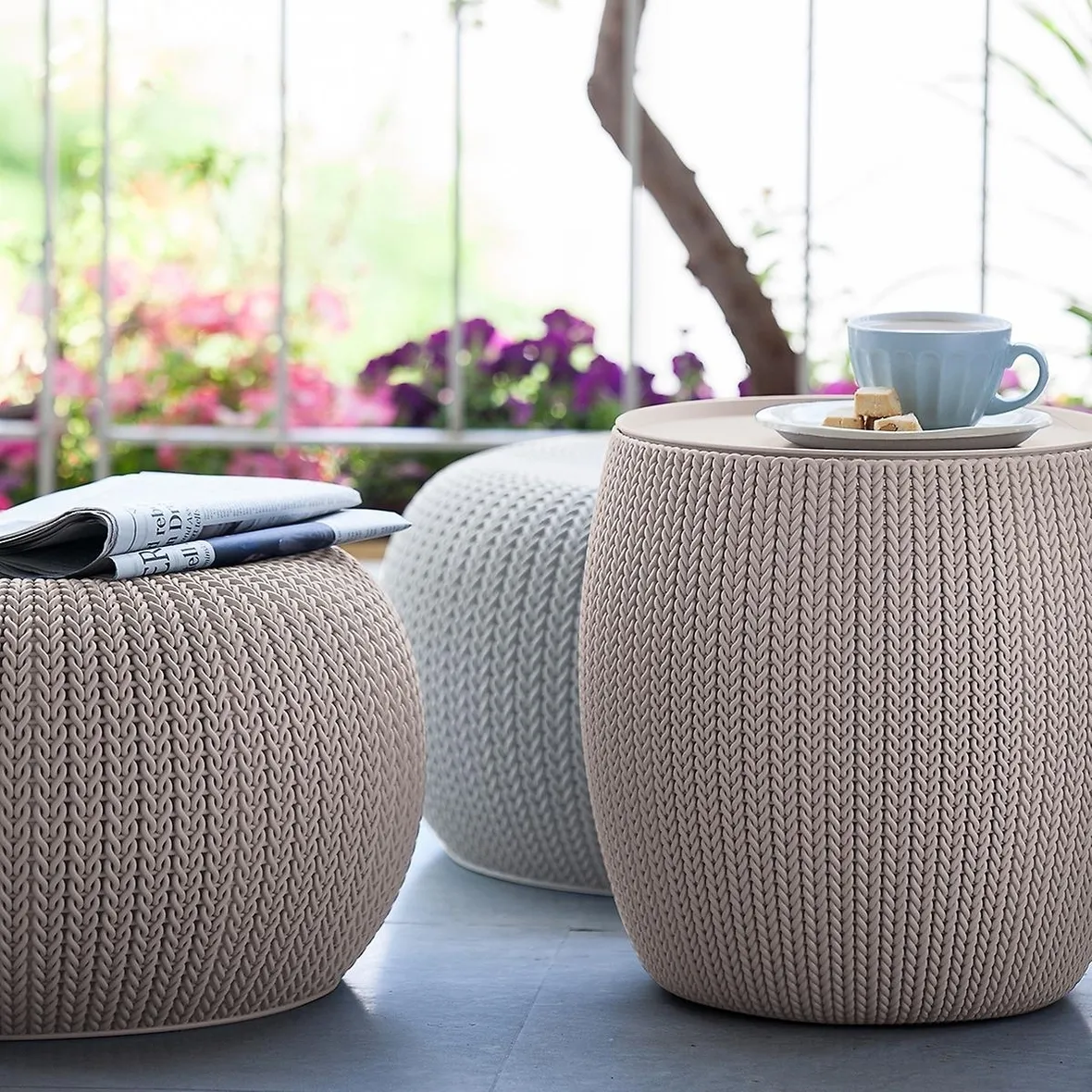 Il pouf contenitore è comodo e pratico