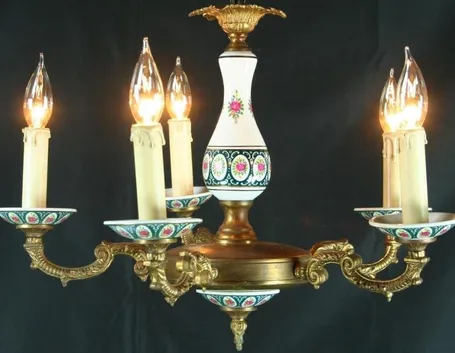 Lampadario ceramica classico