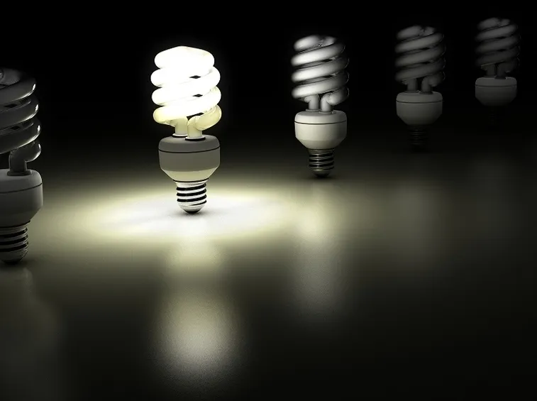 lampadina compatta fluorescente
