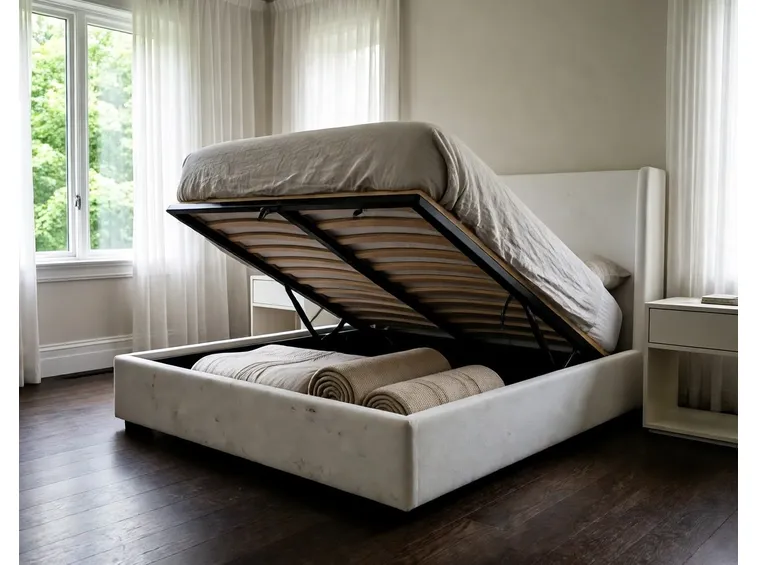 Letto imbottito con contenitore