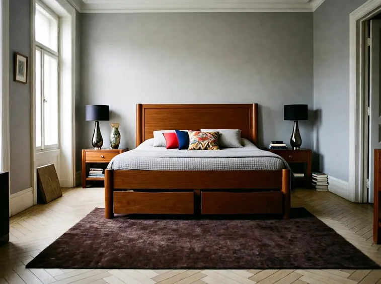 camera da letto in legno