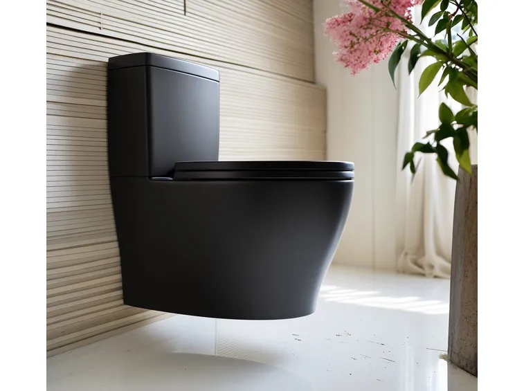 wc nero in ceramica