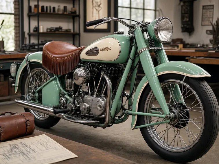 moto d'epoca restaurata