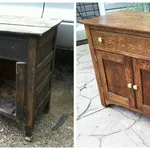 Mobile prima e dopo il restauro