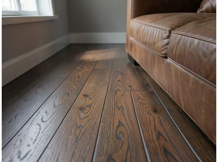 Pavimento con assi in legno