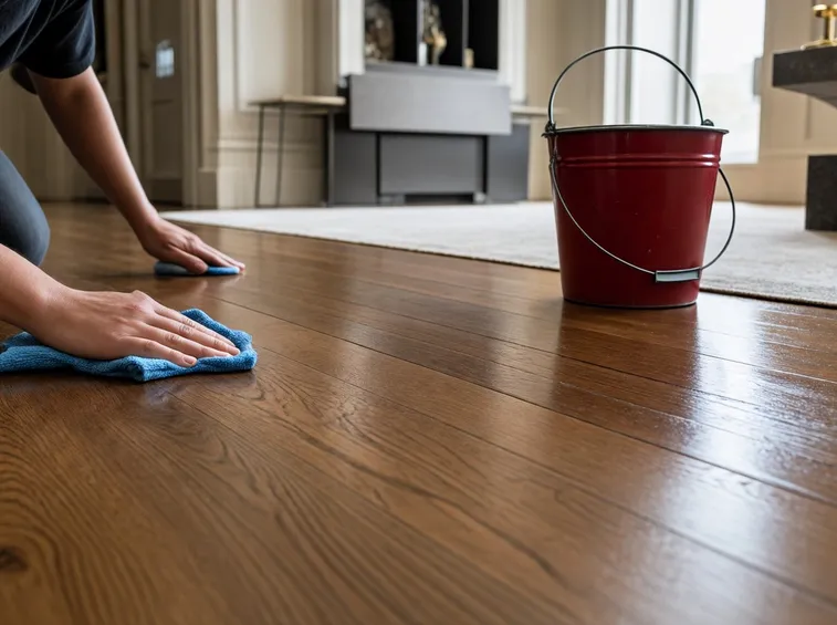 Lucidare pavimento con assi in legno