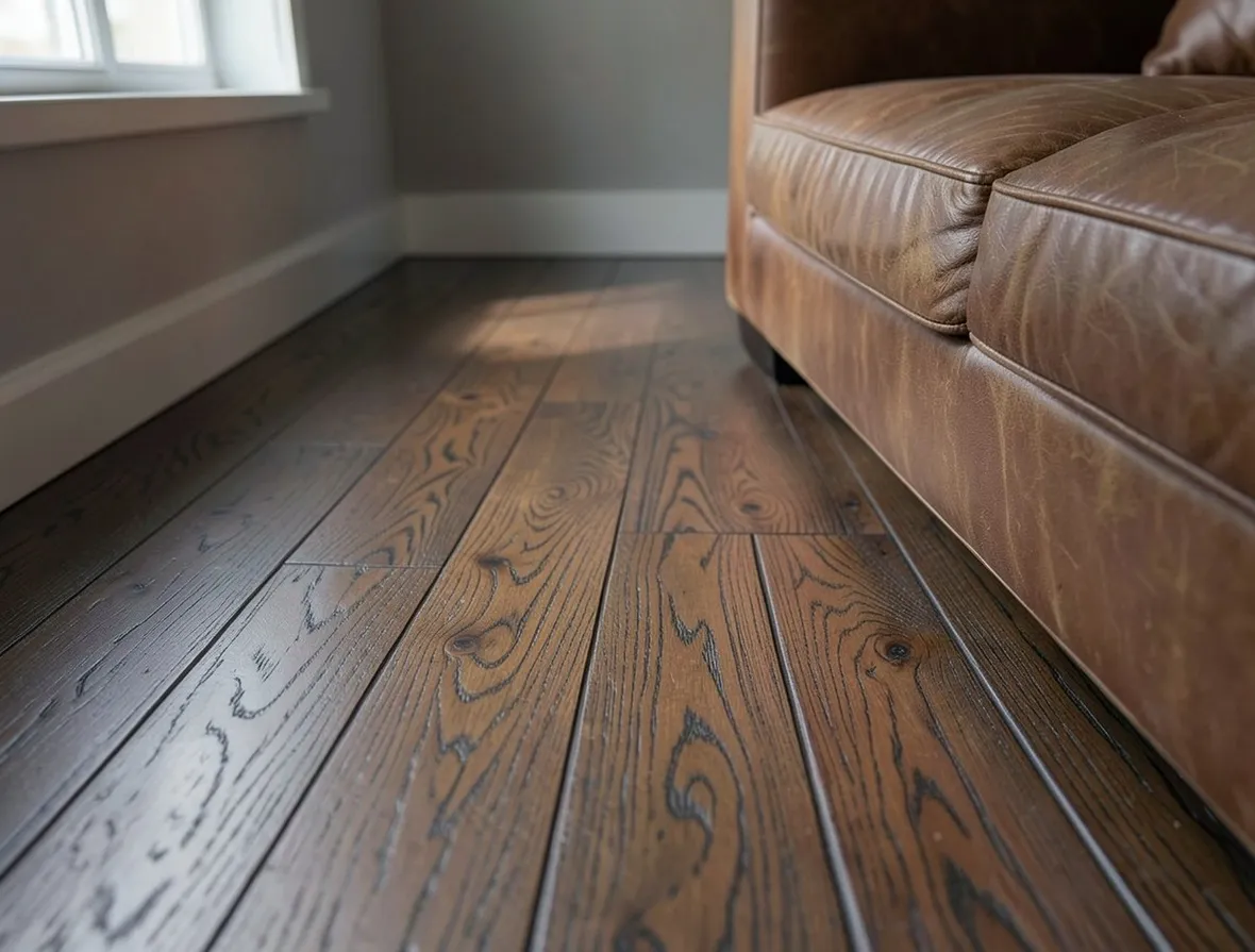 Pavimento con assi in legno