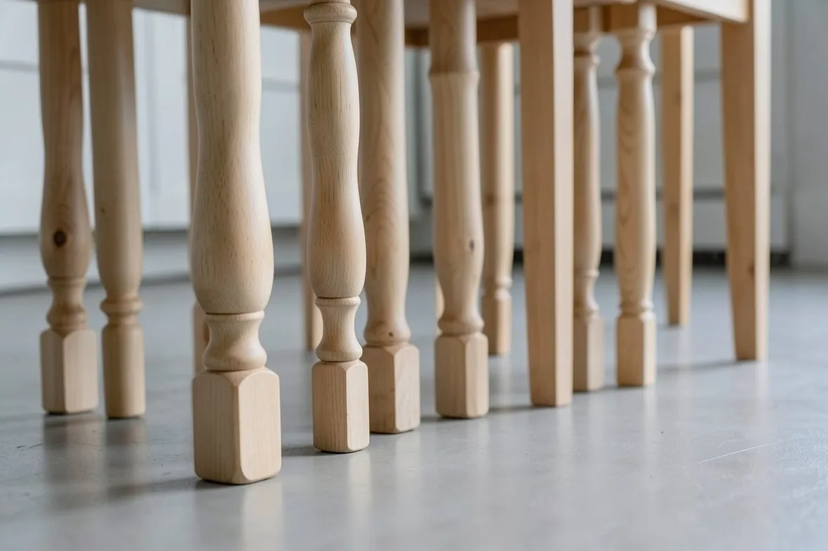 gambe per tavoli in legno