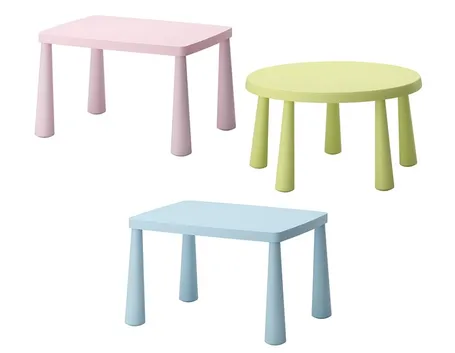 Tavolini per bambini in diversi e simpatici colori