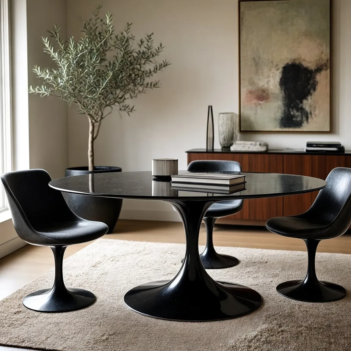 Tavolo rotondo dal design ultramoderno