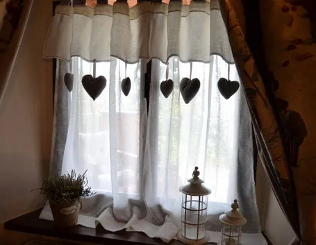 Tenda country chic da cucina