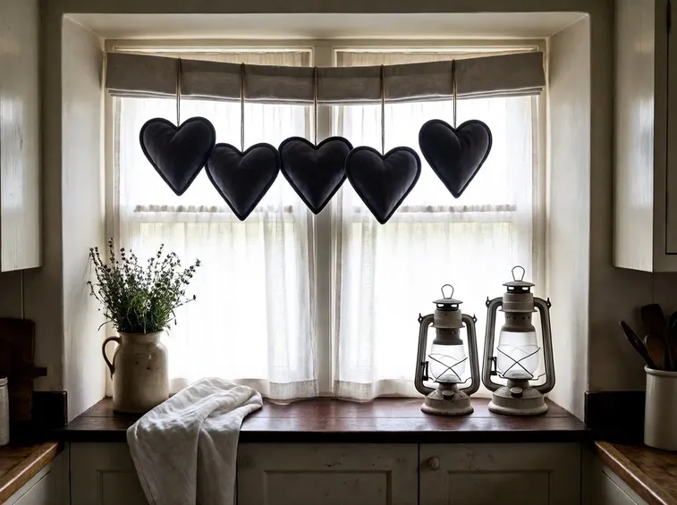 Tenda country chic da cucina