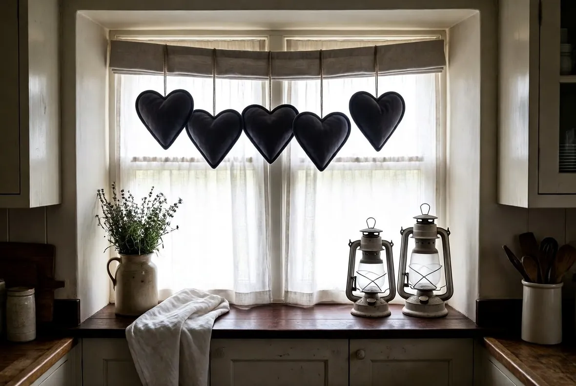Tenda country chic da cucina