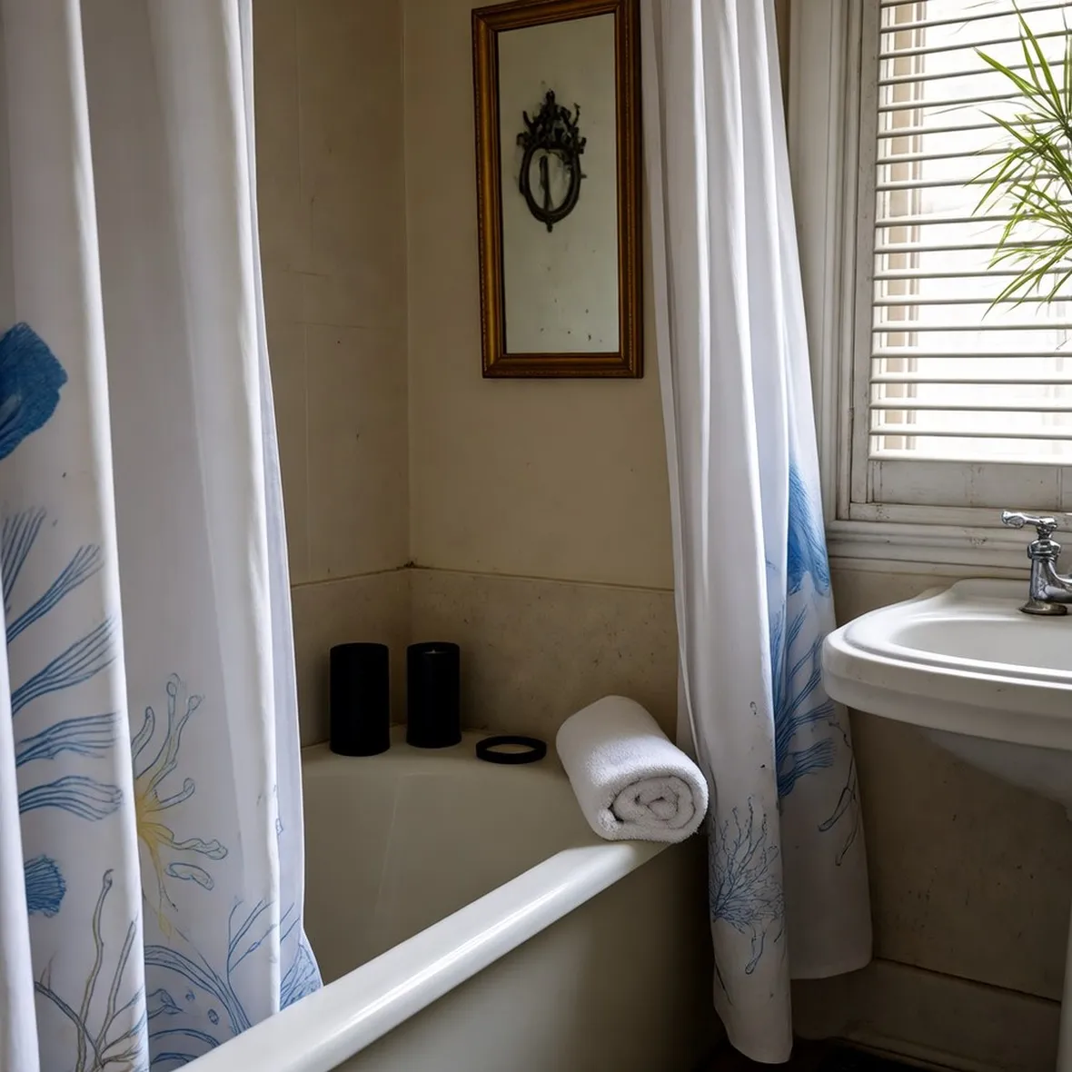 esempio di tenda per vasca da bagno