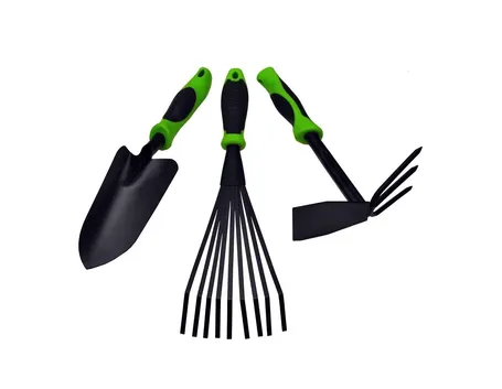 set di attrezzi giardino con zappetta