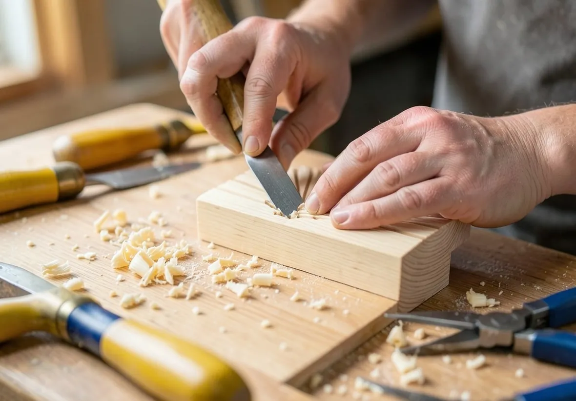 Attrezzi per intaglio del legno