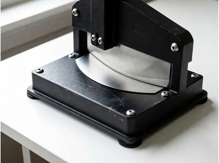 Un modello di cesoia a ghigliottina manuale