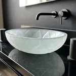 Esempio di lavabo in cristallo