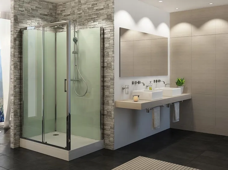 Bagno con cabina doccia
