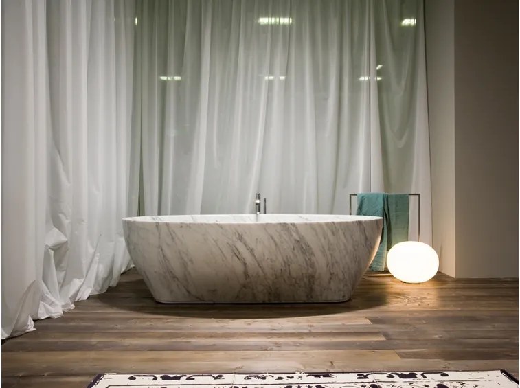 Vasca da bagno in marmo Solidea