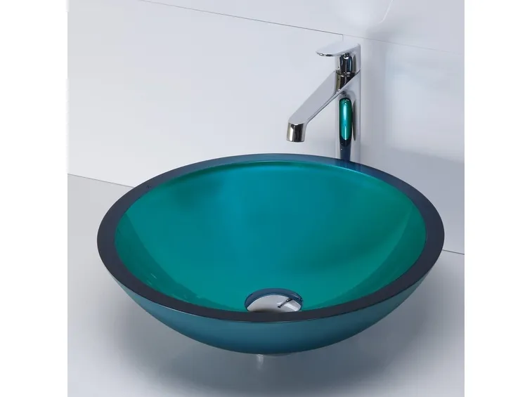 Lavabo da appoggio in vetro