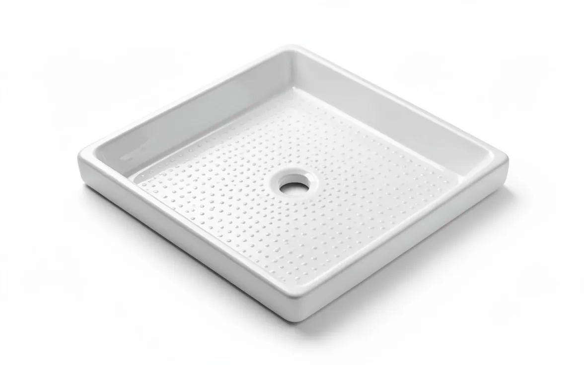 Bagno piatto doccia ceramica angolare