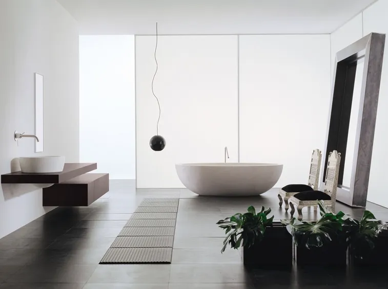 Progetto di un bagno elegante