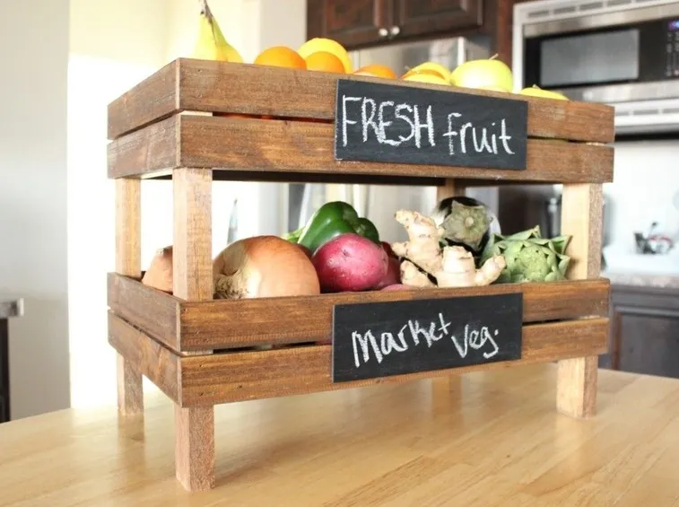 cassette frutta in cucina