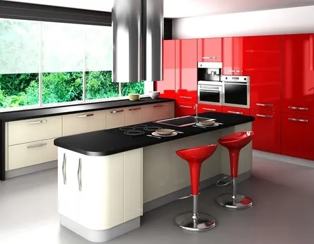 cucina colorata moderna
