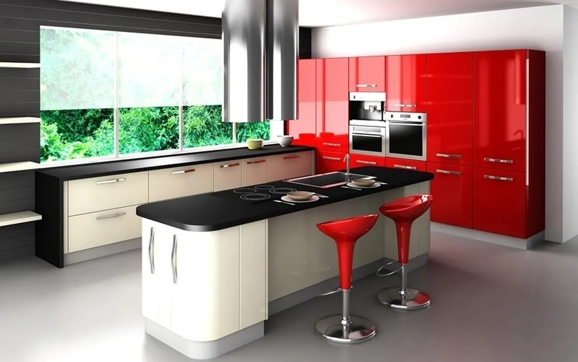 cucina colorata moderna
