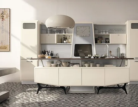 Cucina di design in acciaio inox
