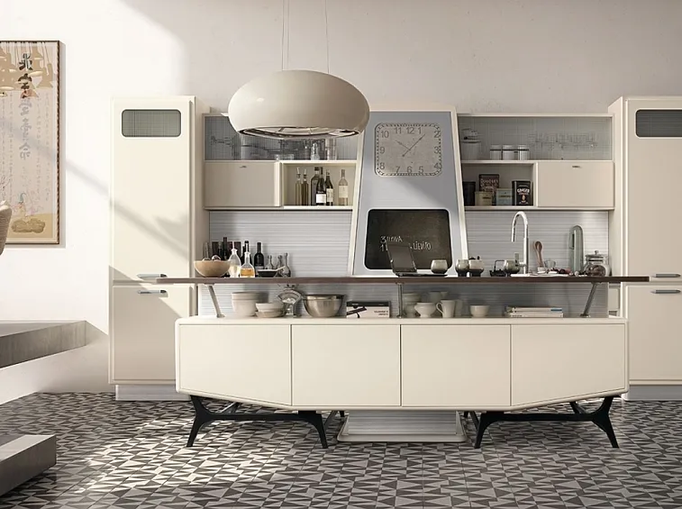 Cucina di design in acciaio inox