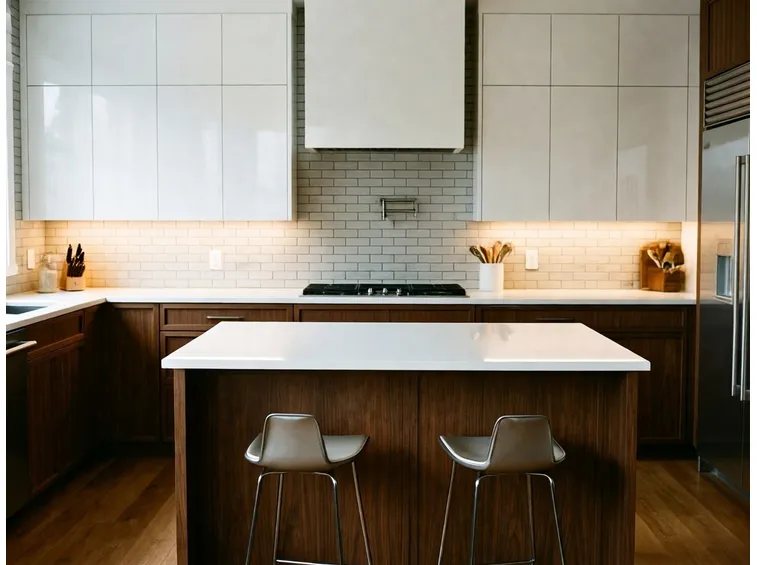 Cucina con penisola per uno stile classico