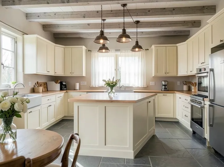 Una cucina con penisola brillante!