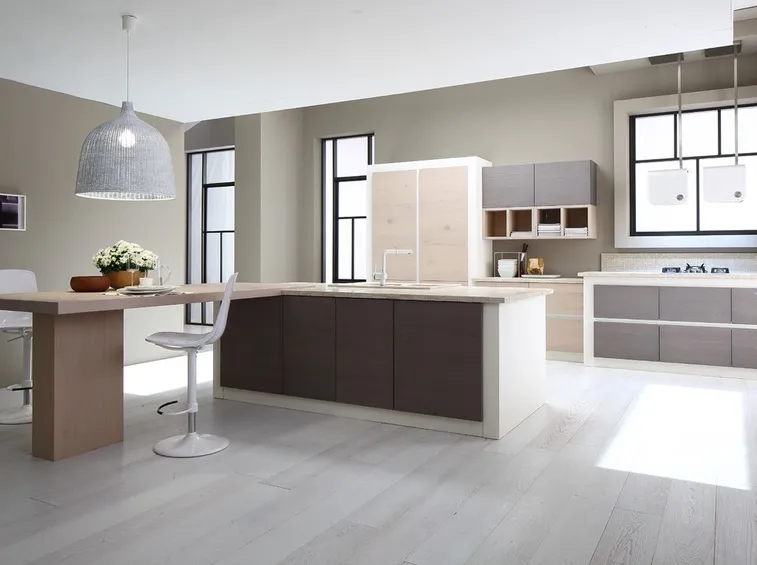 Esempio di cucina in muratura moderna