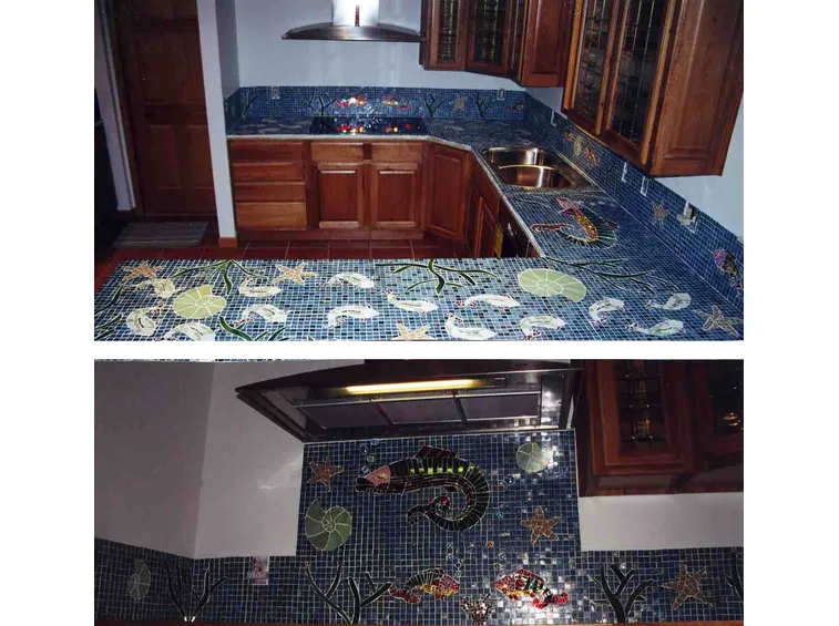 Esempio mosaici per top e parete