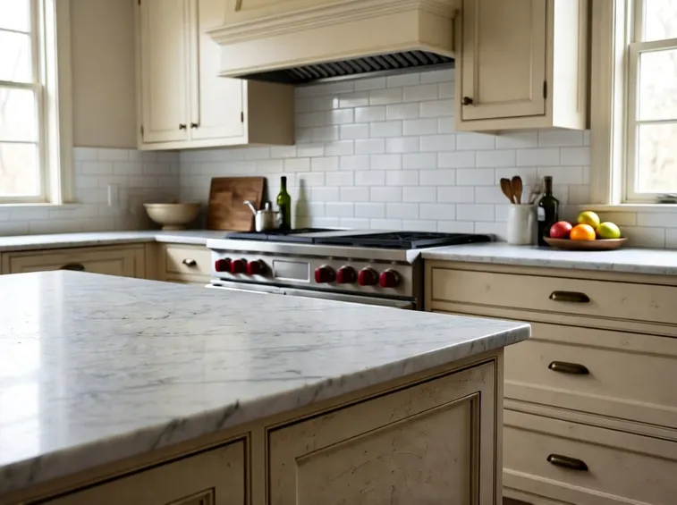Top cucina in marmo