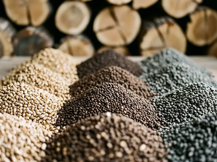 Varie tipologie di biomasse legnose