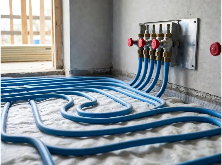 Installazione impianto a pavimento