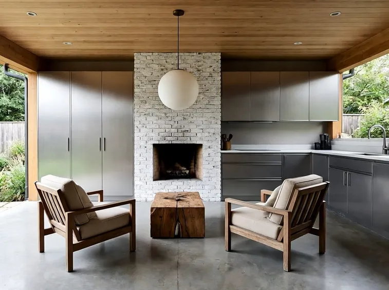 Progetto di ristrutturazione per cucina e zona living