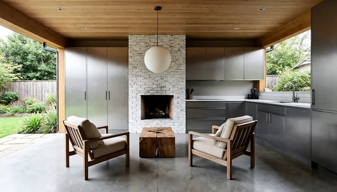 Progetto di ristrutturazione per cucina e zona living