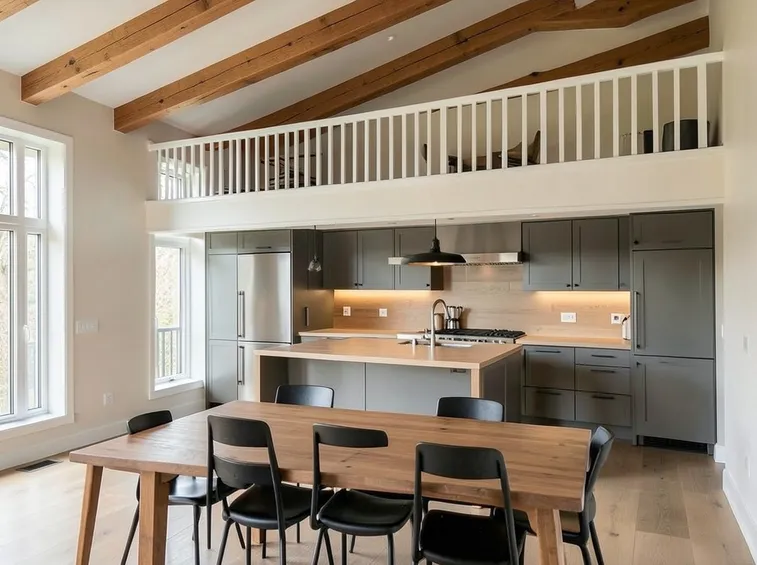 Soppalco per zona cucina