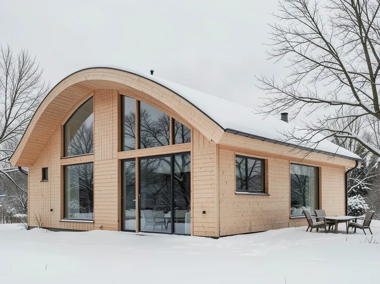 Una casa ecologica in legno
