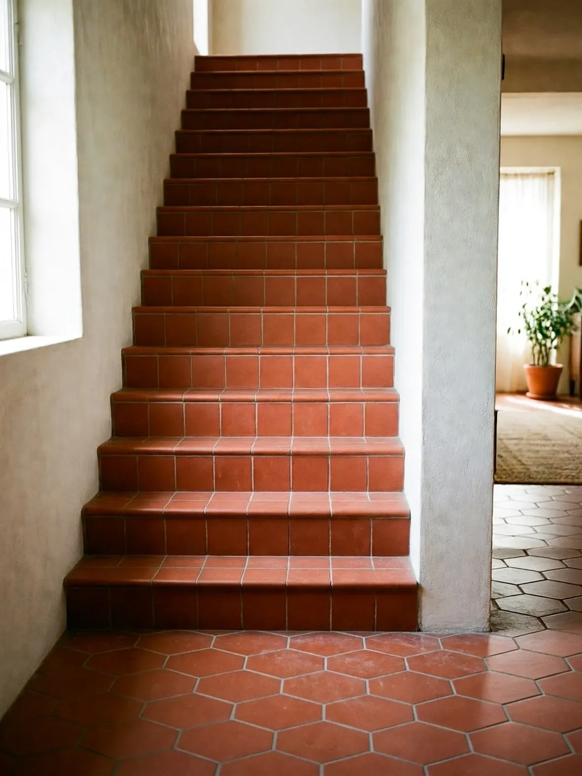 Realizzazione pavimento e scala in cotto